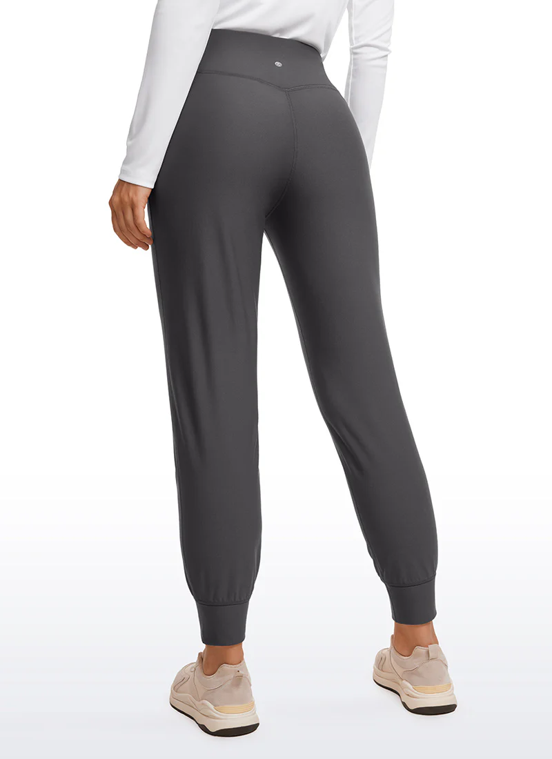 Fleece Lined Soft Workout Joggers with Pockets 27.5" - Image 2