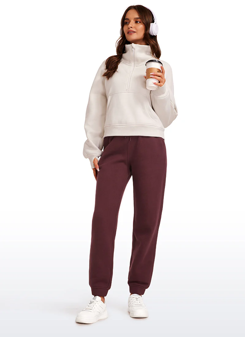 Fleece Lined High Rise Sweatpant 28'' - Image 3