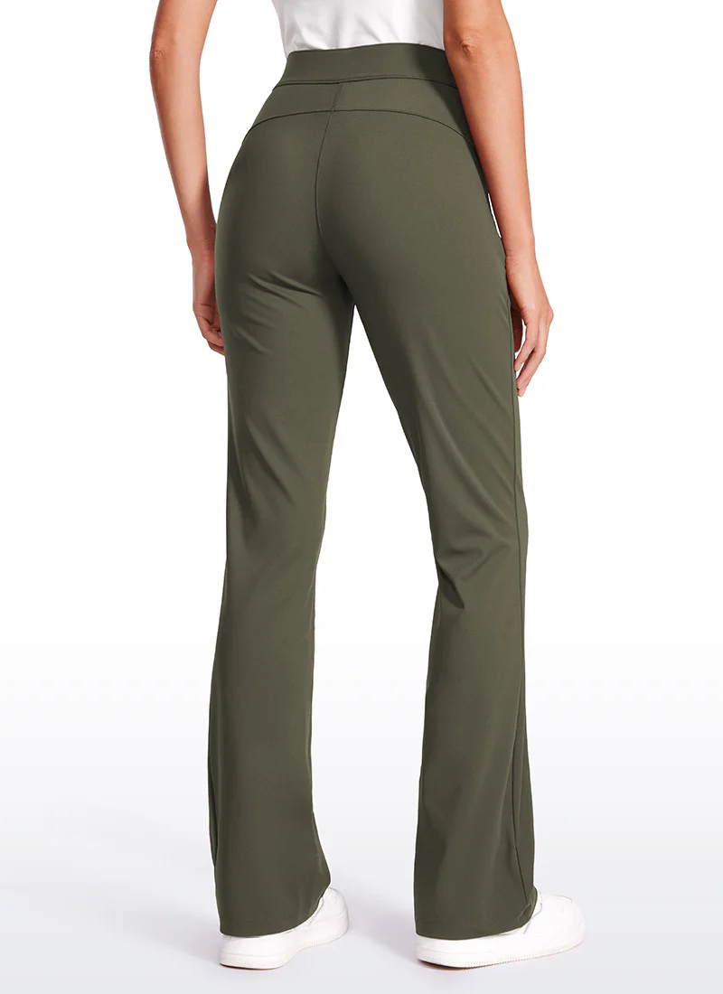 Stretch Flared Pants with Zip Pockets 31" - Image 10