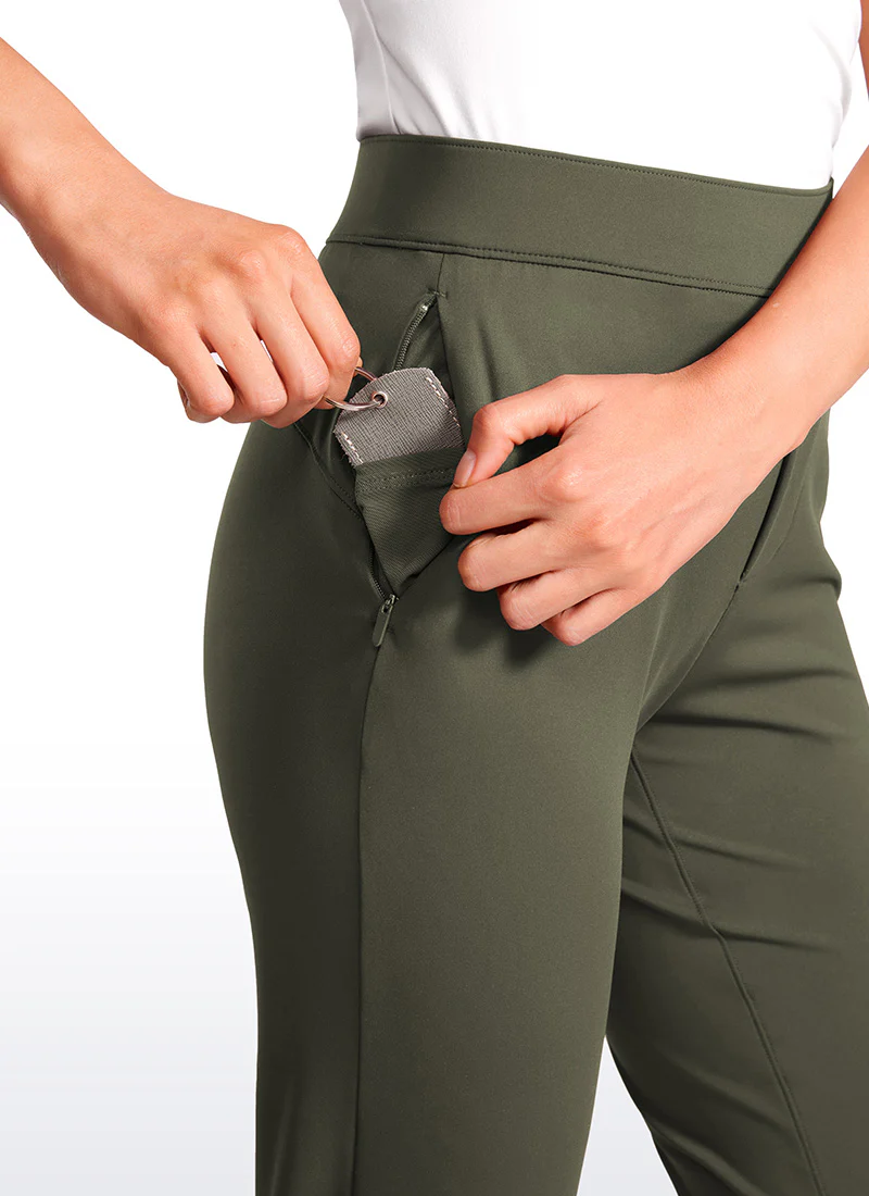 Stretch Flared Pants with Zip Pockets 31" - Image 12