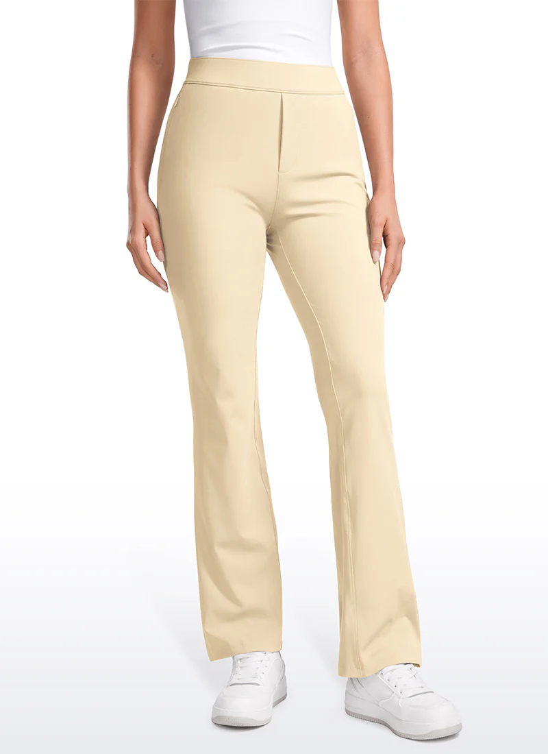 Stretch Flared Pants with Zip Pockets 31" - Image 13