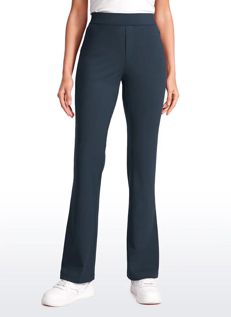 Stretch Flared Pants with Zip Pockets 31" - Image 20