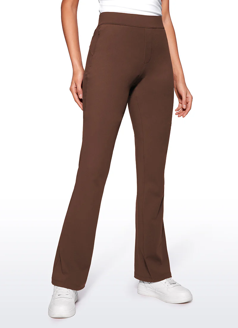 Stretch Flared Pants with Zip Pockets 31" - Image 24
