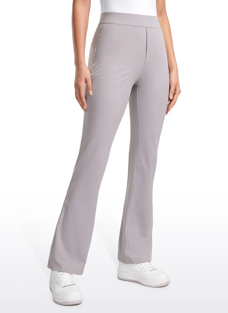 Stretch Flared Pants with Zip Pockets 31" - Image 28