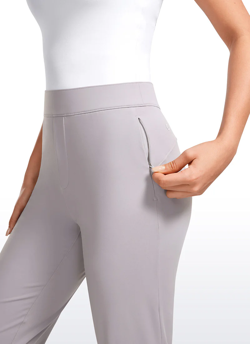 Stretch Flared Pants with Zip Pockets 31" - Image 31