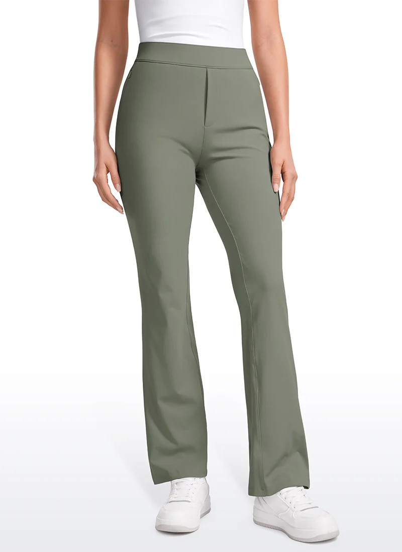 Stretch Flared Pants with Zip Pockets 31" - Image 36