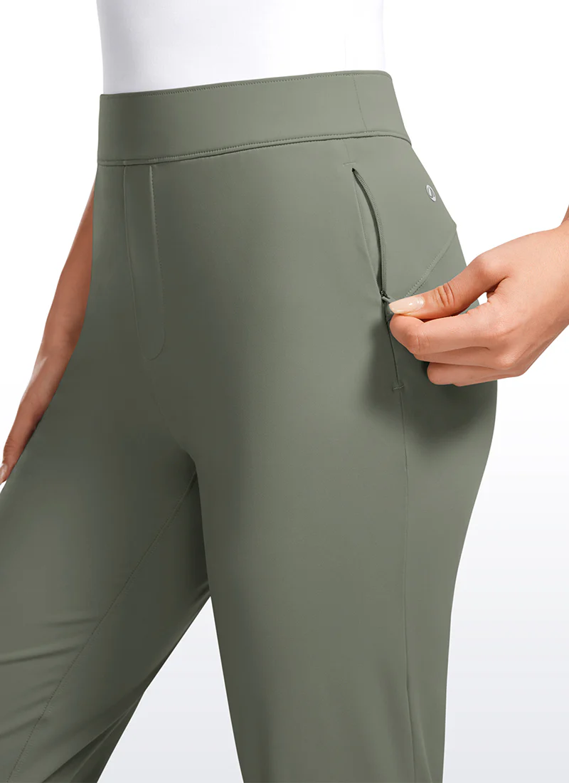 Stretch Flared Pants with Zip Pockets 31" - Image 38
