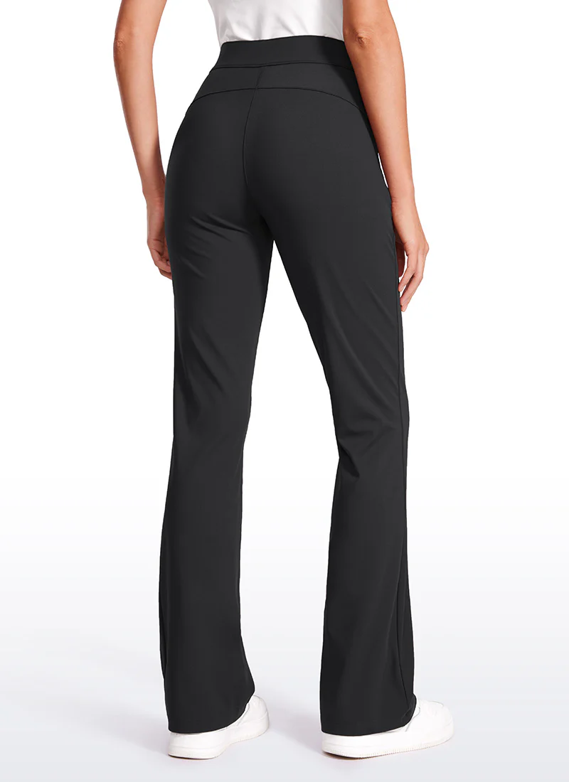 Stretch Flared Pants with Zip Pockets 31" - Image 6