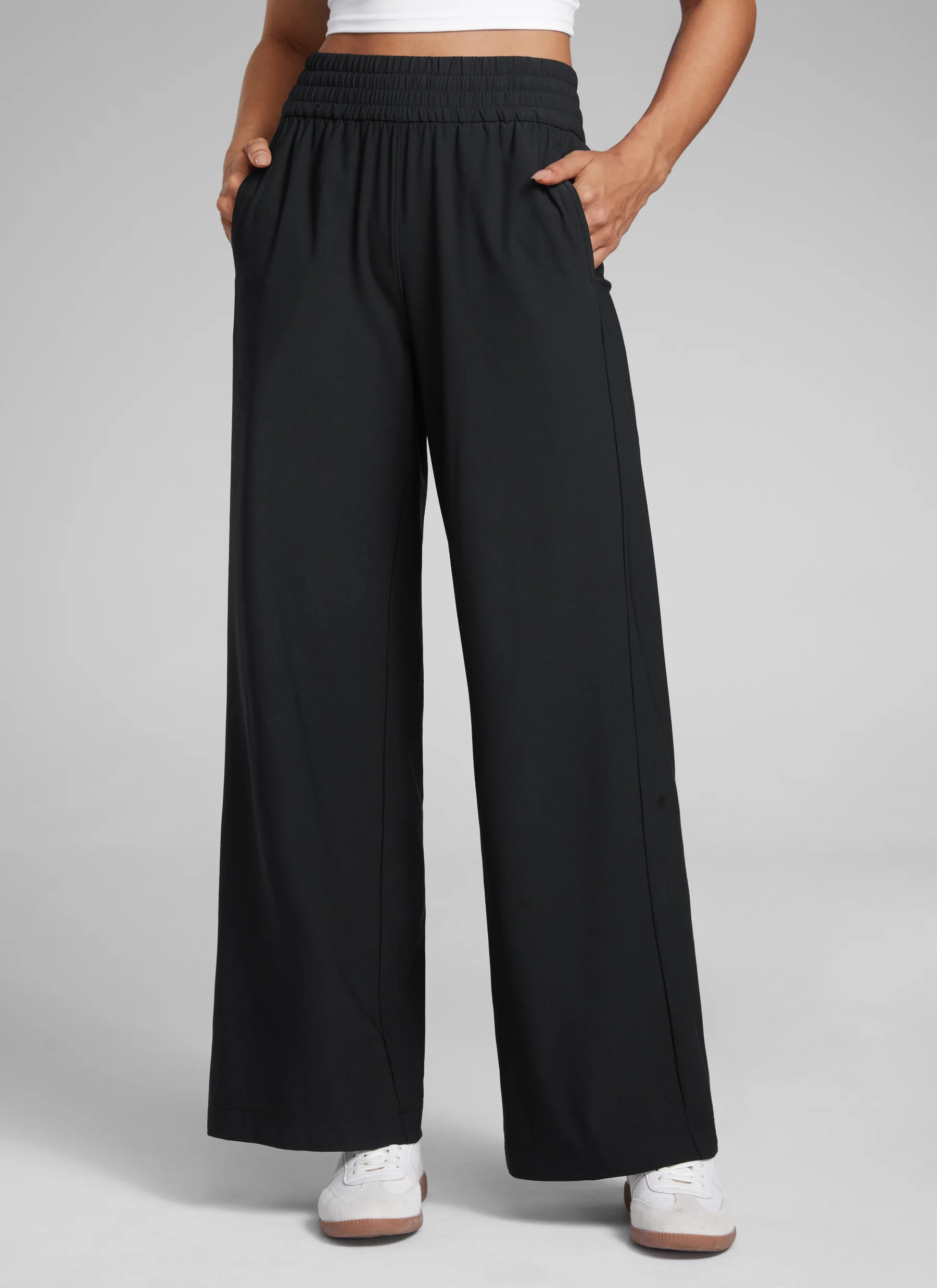 Lightweight Drapey Wide Leg Casual Pant 28"
