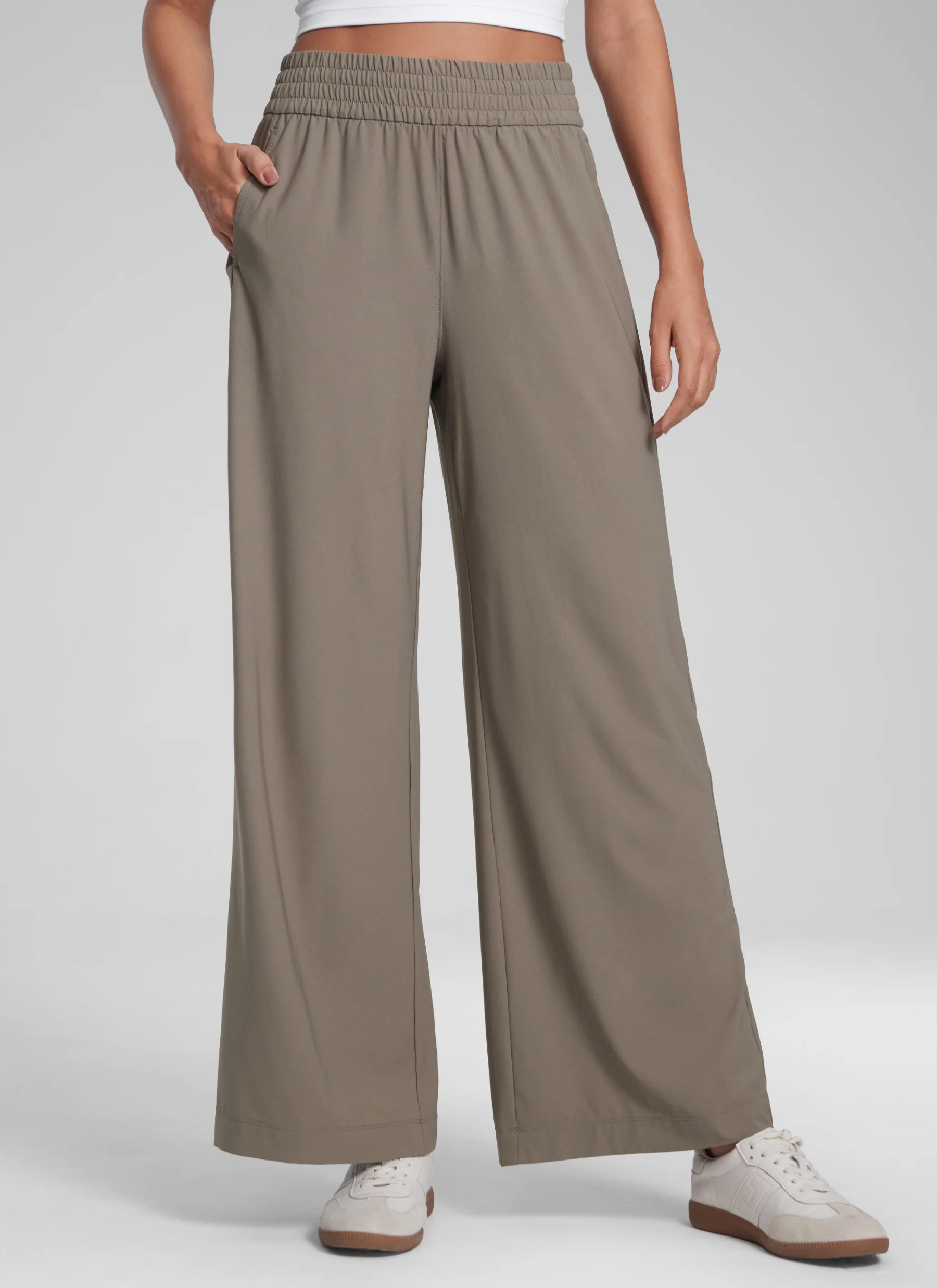 Lightweight Drapey Wide Leg Casual Pant 28" - Image 9