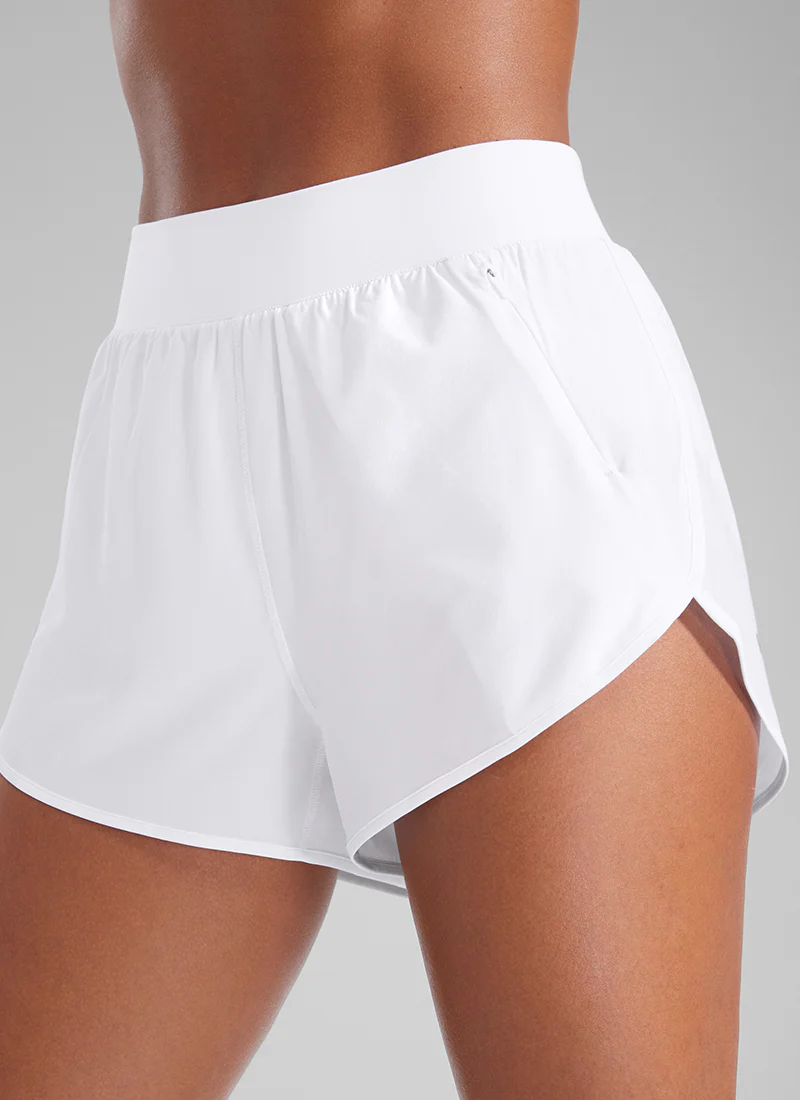 Feathery-Fit Soft Zipper Pocket Dolphin Shorts 3'' - Image 4