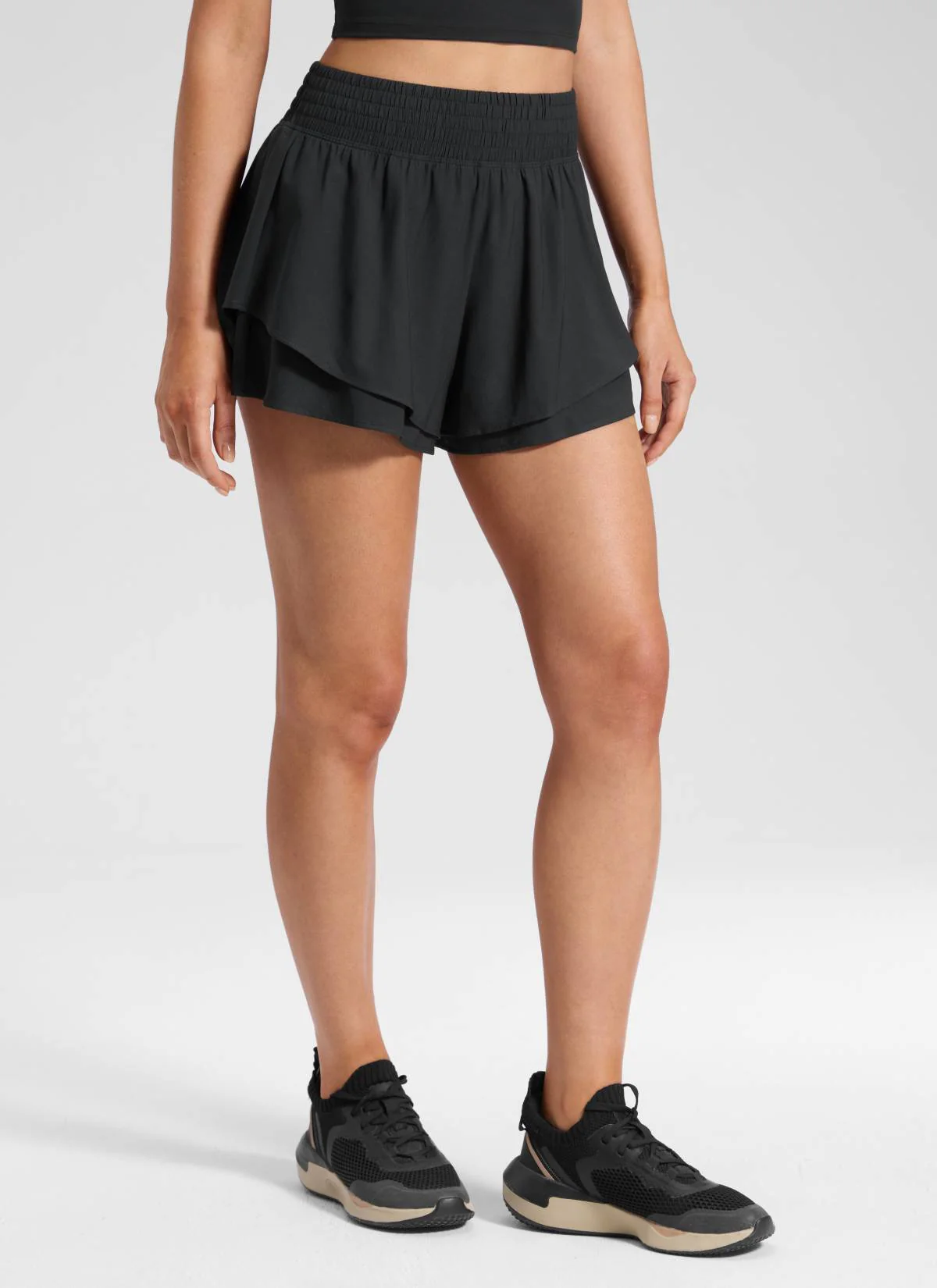 Feathery-Fit Drapey Flowy Shorts 2.5"