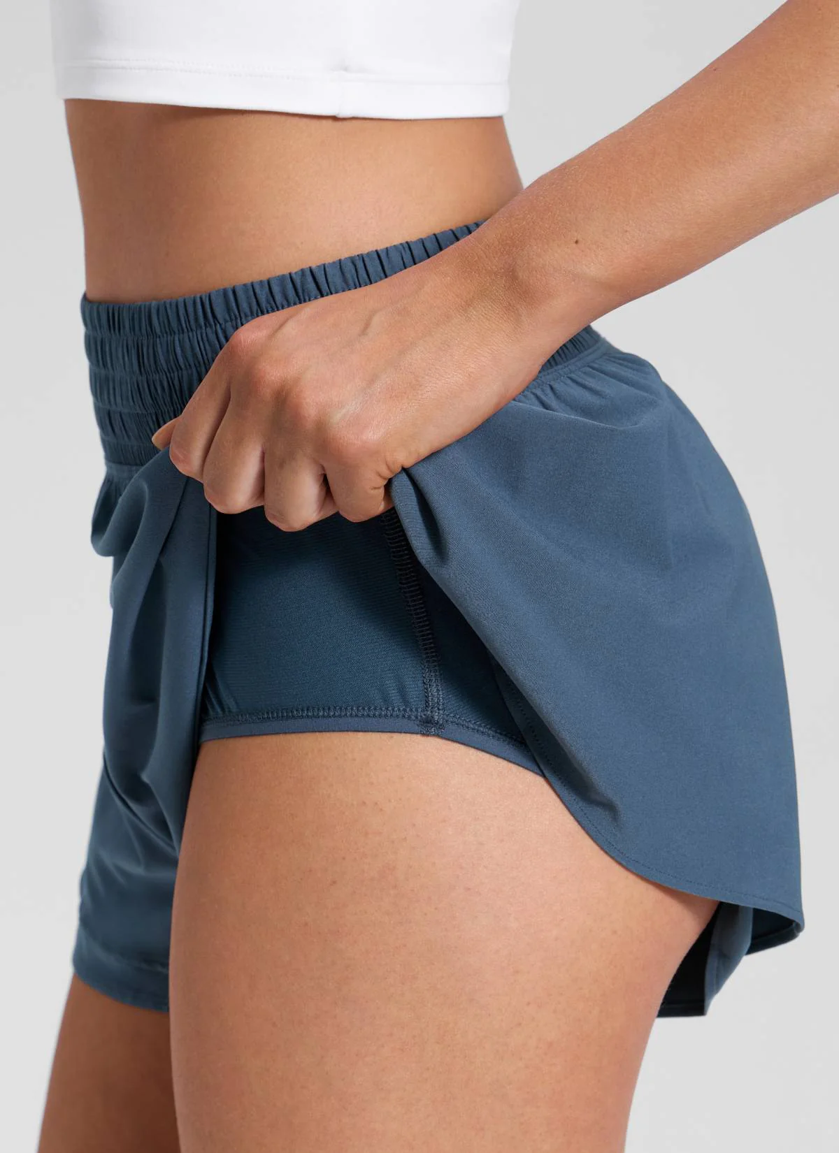 Feathery-Fit Drapey Flowy Shorts 2.5" - Image 9