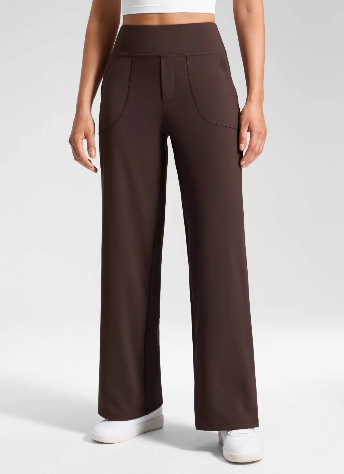 Wide Leg Faux Fly Pocket Pant 30"