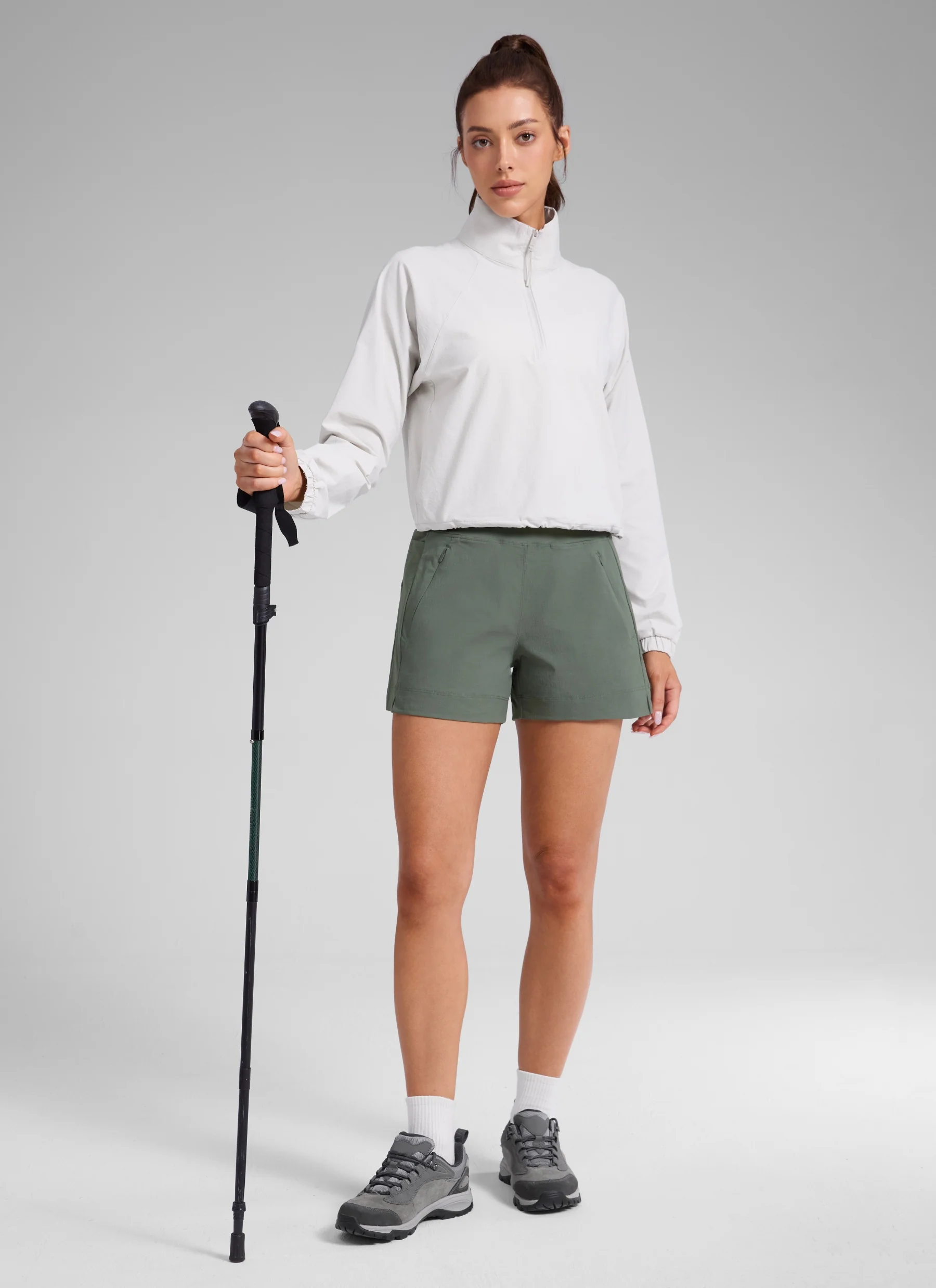 Ripstop Zip Pocket Mid Rise Shorts 4'' - Image 3