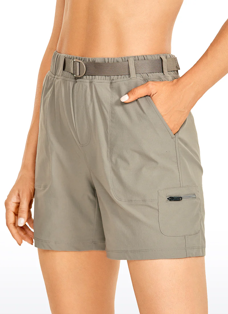 Ripstop Mid-Rise Hiking Shorts with Belt 6'' - Image 4