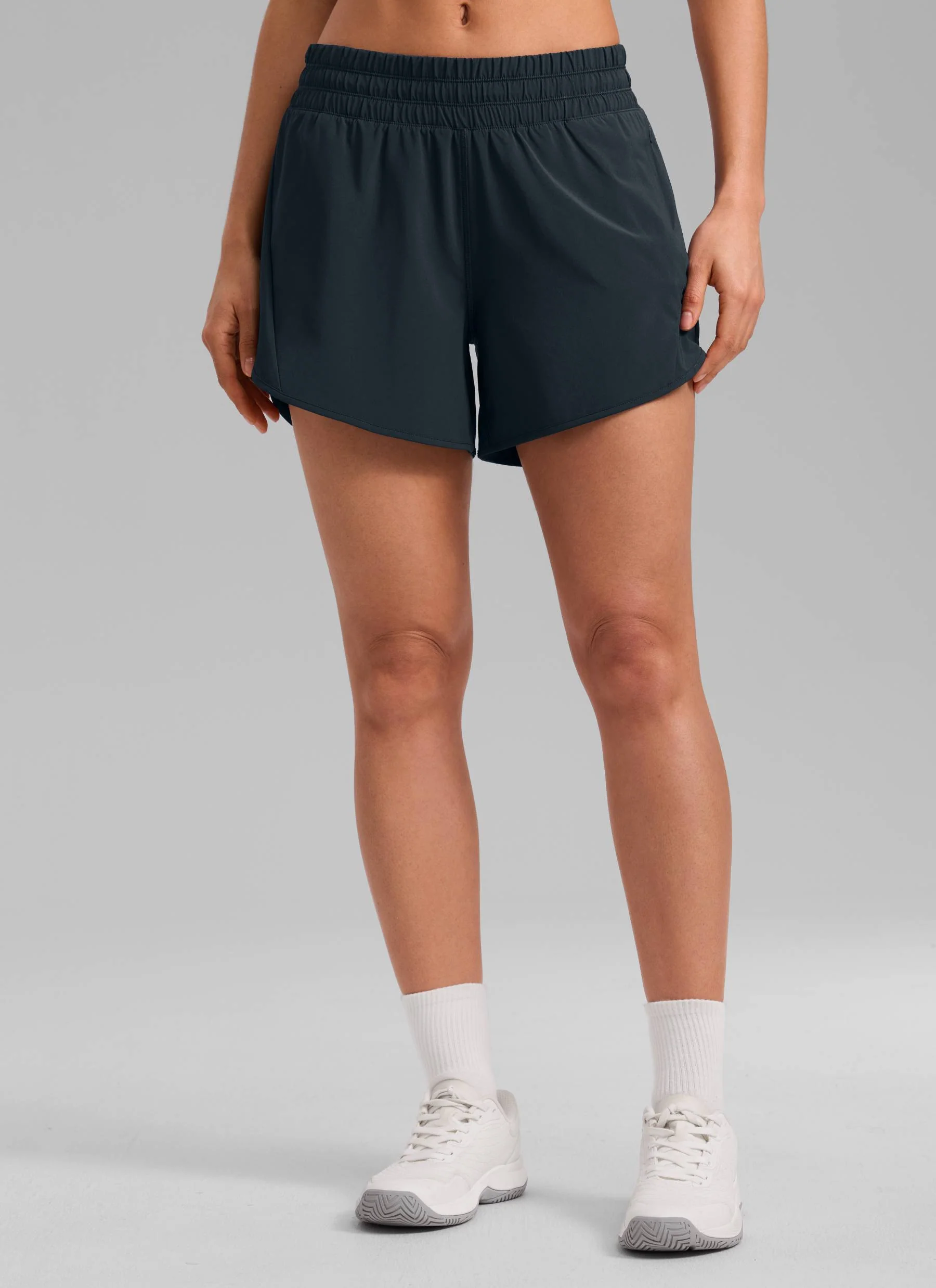Feathery-Fit Soft Mid Rise Lined Shorts 5'' - Image 21