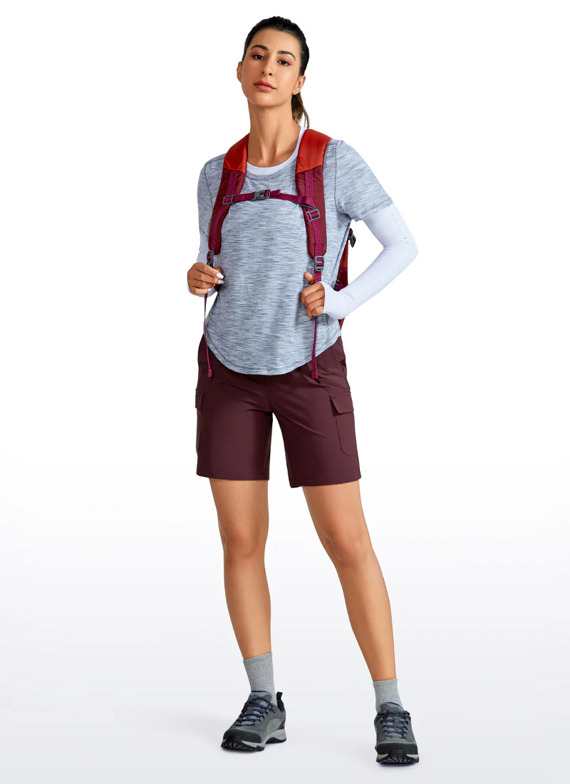 Cargo Mid-Rise Hiking Shorts with Belt Loops 7" - Image 15
