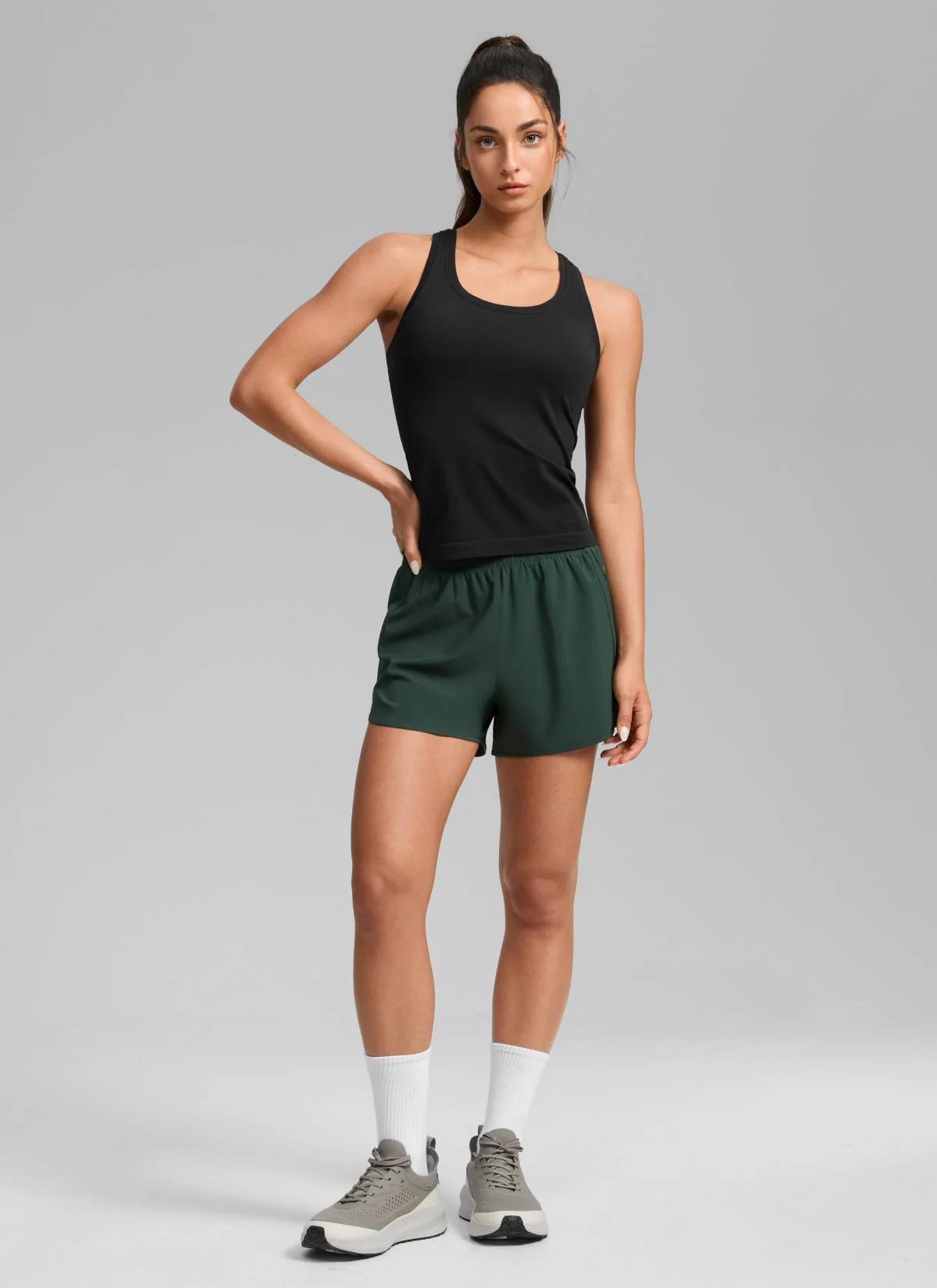 Feathery-Fit Soft High Rise Lined Shorts 3'' - Image 41