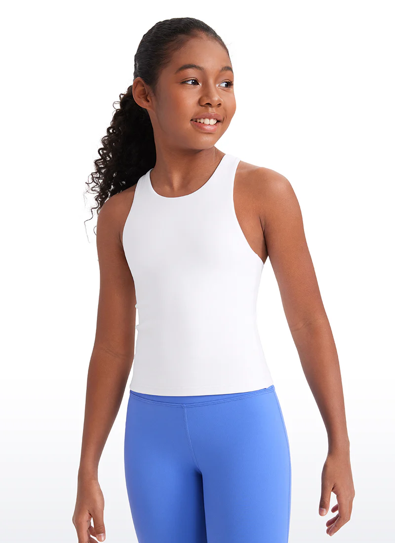 Butterluxe Girls Double Lined Racerback Tank Tops Waist Length - Image 10