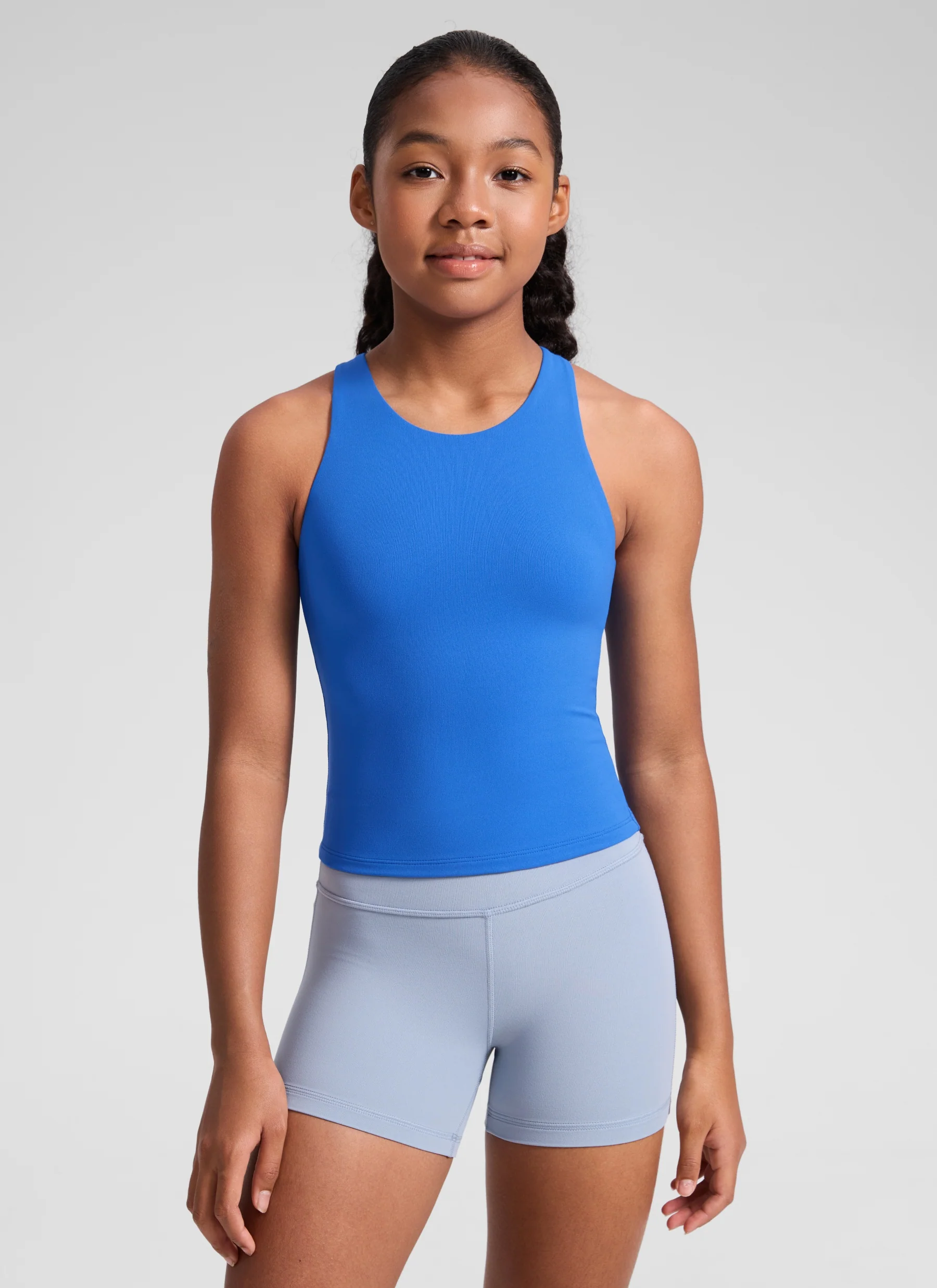 Butterluxe Girls Double Lined Racerback Tank Tops Waist Length - Image 28