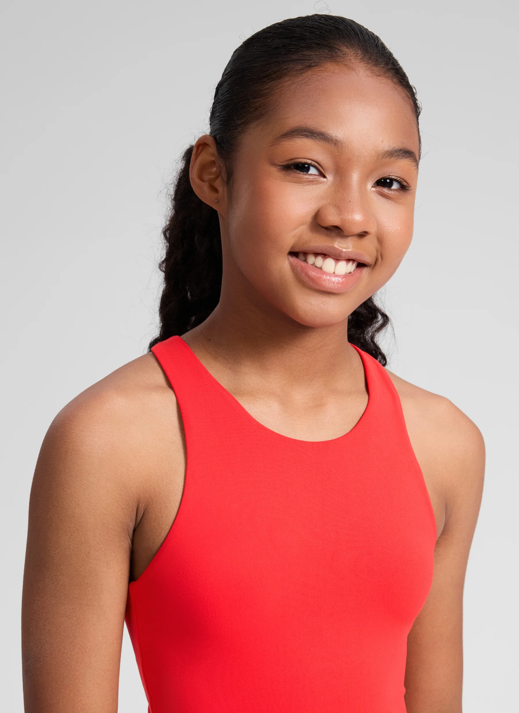 Butterluxe Girls Double Lined Racerback Tank Tops Waist Length - Image 5