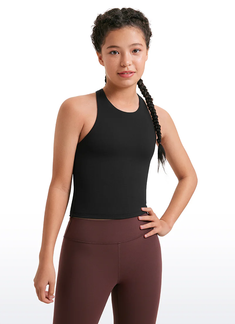 Butterluxe Girls Double Lined Racerback Tank Tops Waist Length - Image 6