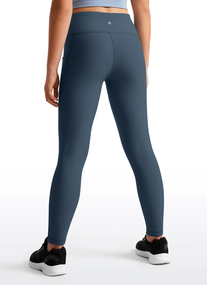 Thermal Fleece Lined Soft Girls Water-Resistant Pocketed Leggings - Image 29