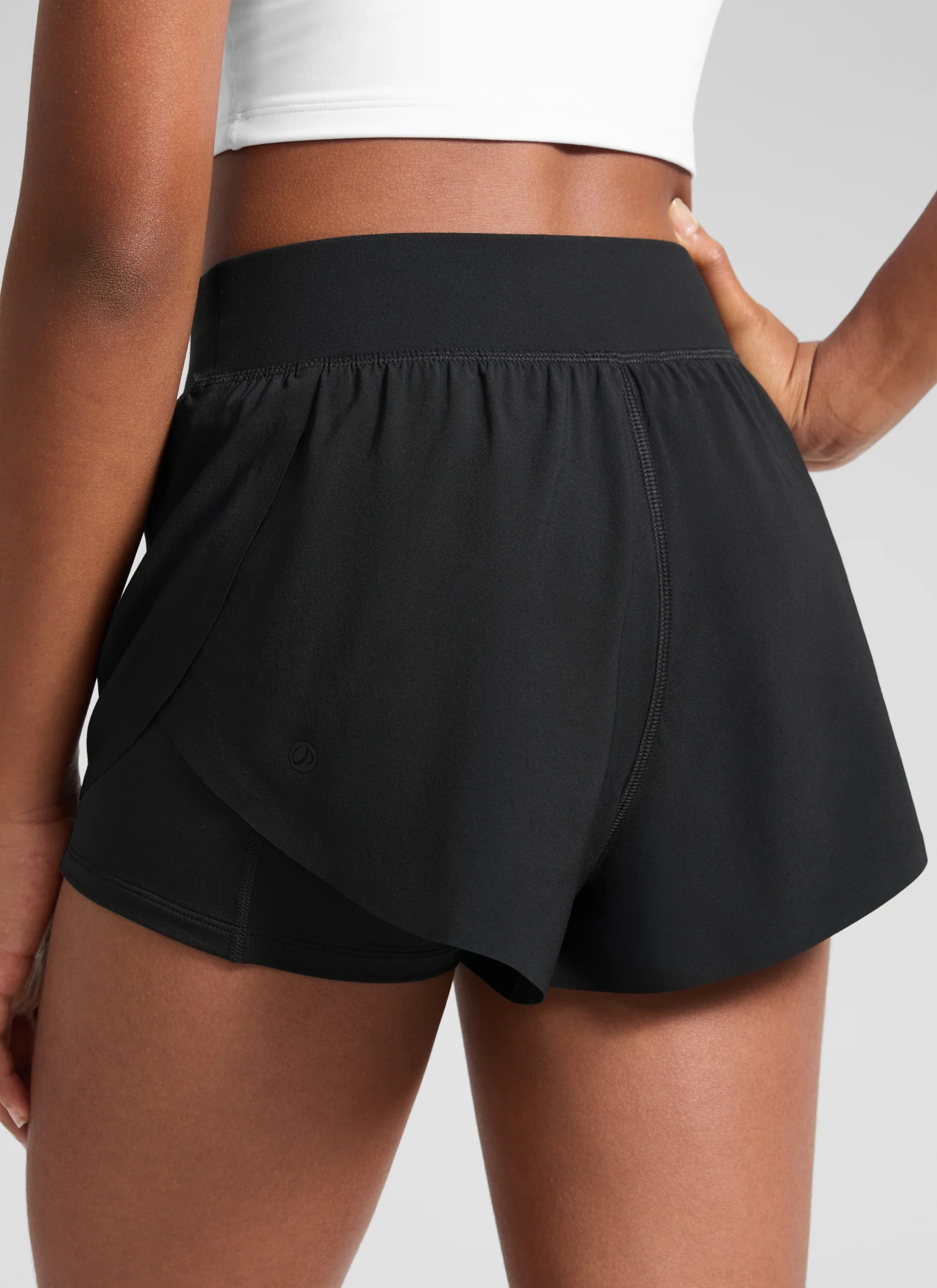 Feathery-Fit Soft Girls 2 in 1 High Rise Dolphin Lined Shorts 2.5'' - Image 23