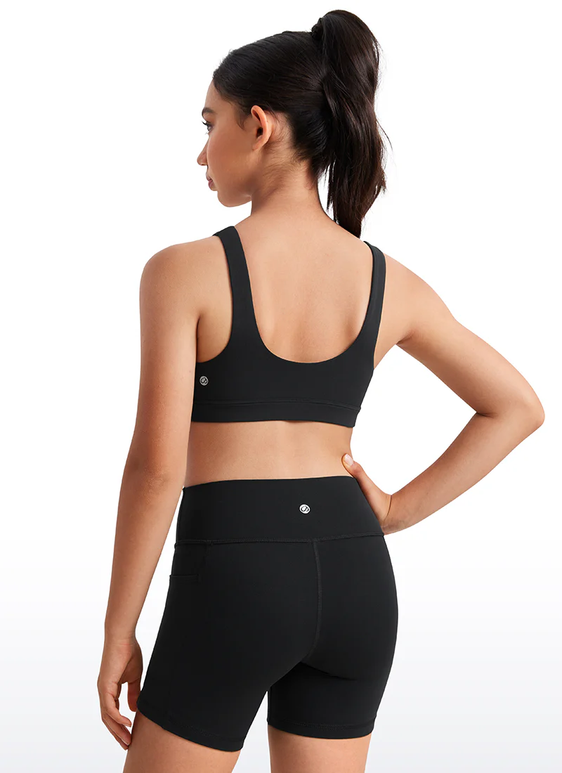 Butterluxe Girls Scoop Neck Sport Bra U Back - Image 11
