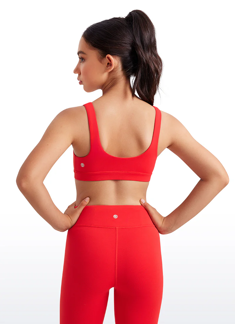 Butterluxe Girls Scoop Neck Sport Bra U Back - Image 2