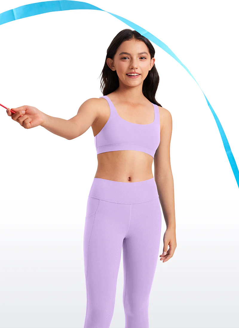 Butterluxe Girls Scoop Neck Sport Bra U Back - Image 22