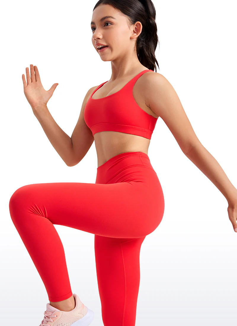 Butterluxe Girls Scoop Neck Sport Bra U Back - Image 4