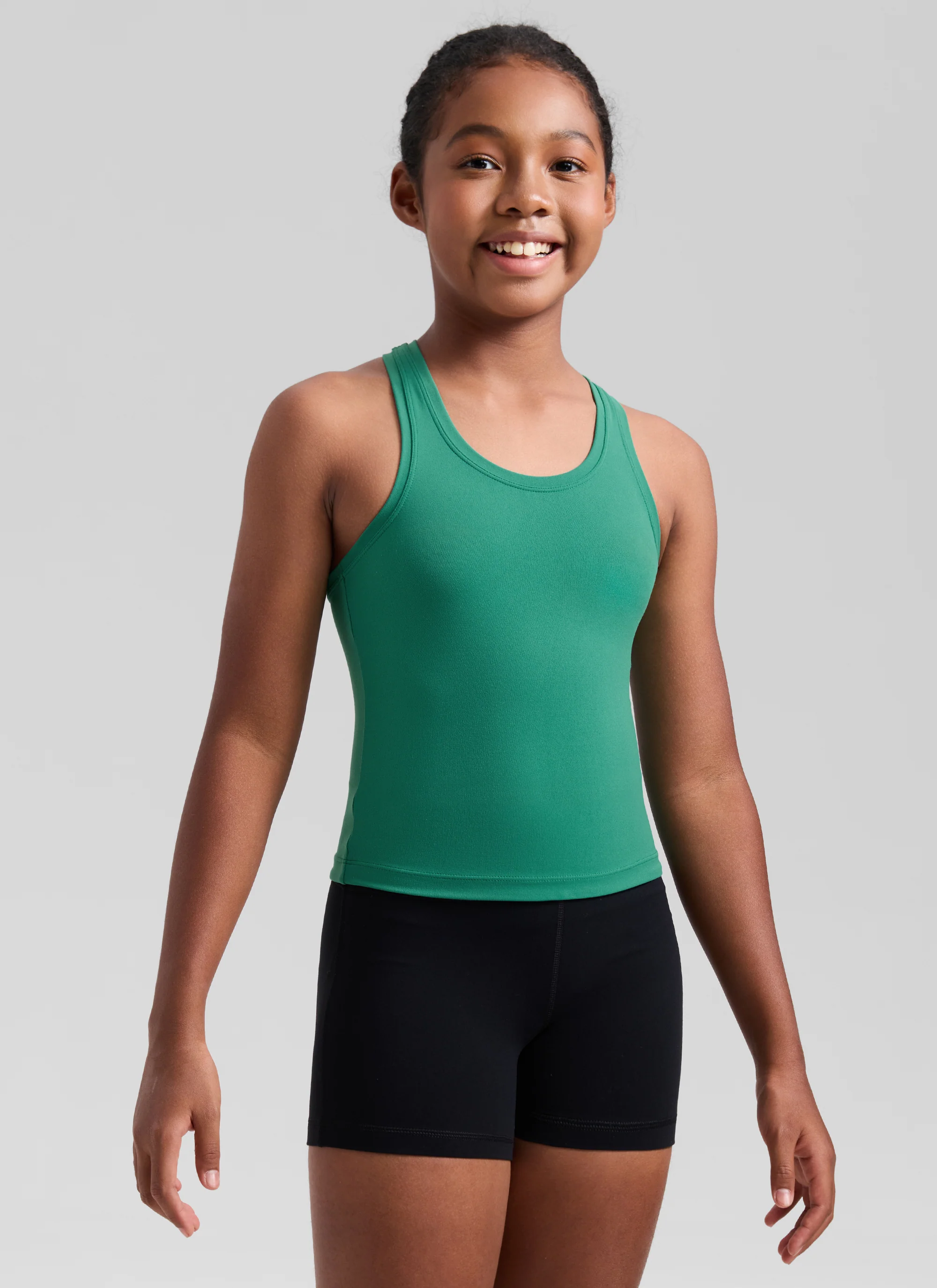 Butterluxe Girls Waist-Length Crewneck Tank Racerback - Image 7