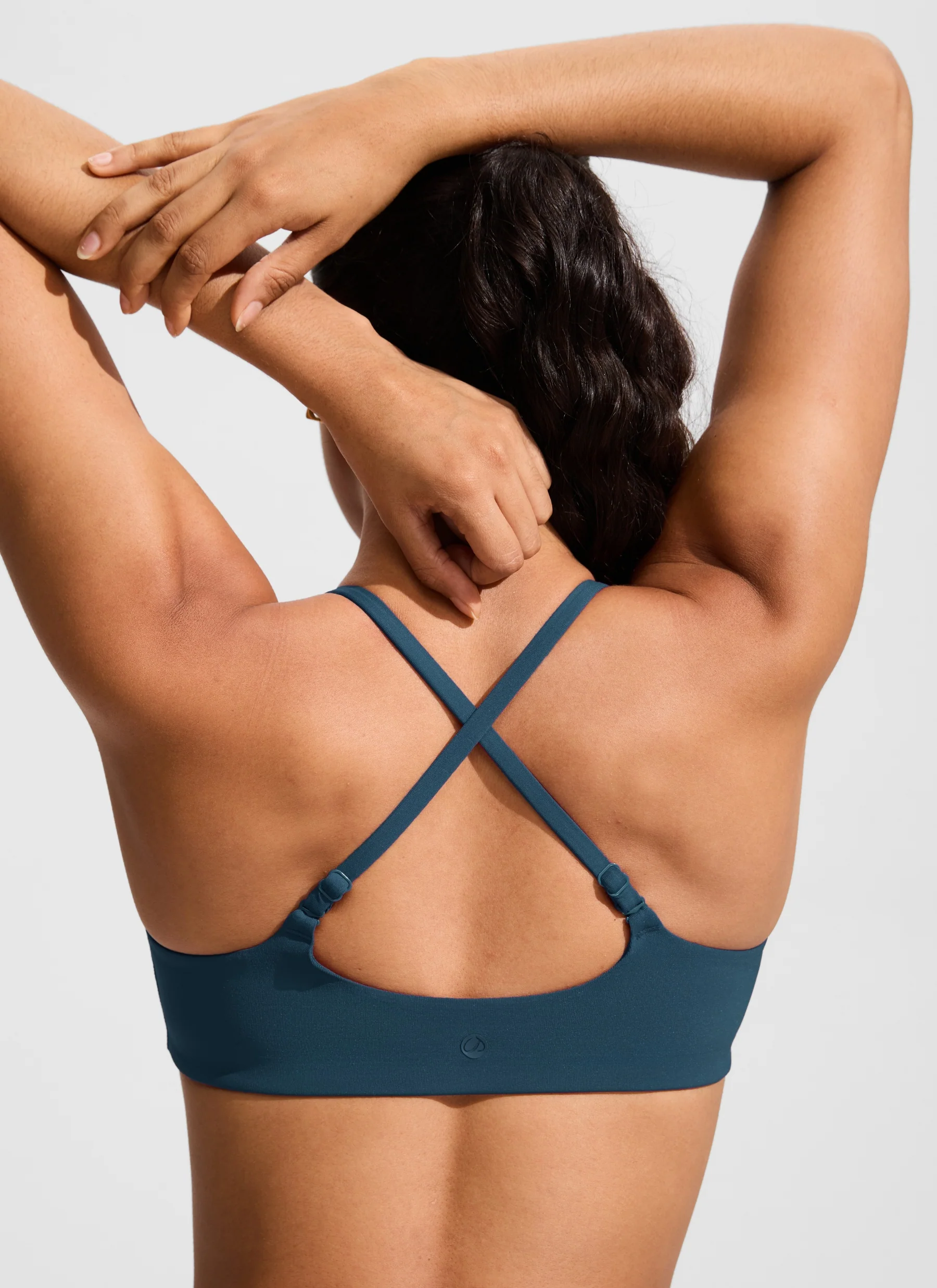 Scoop Neck Adjustable Strap Bikini Top - Image 19