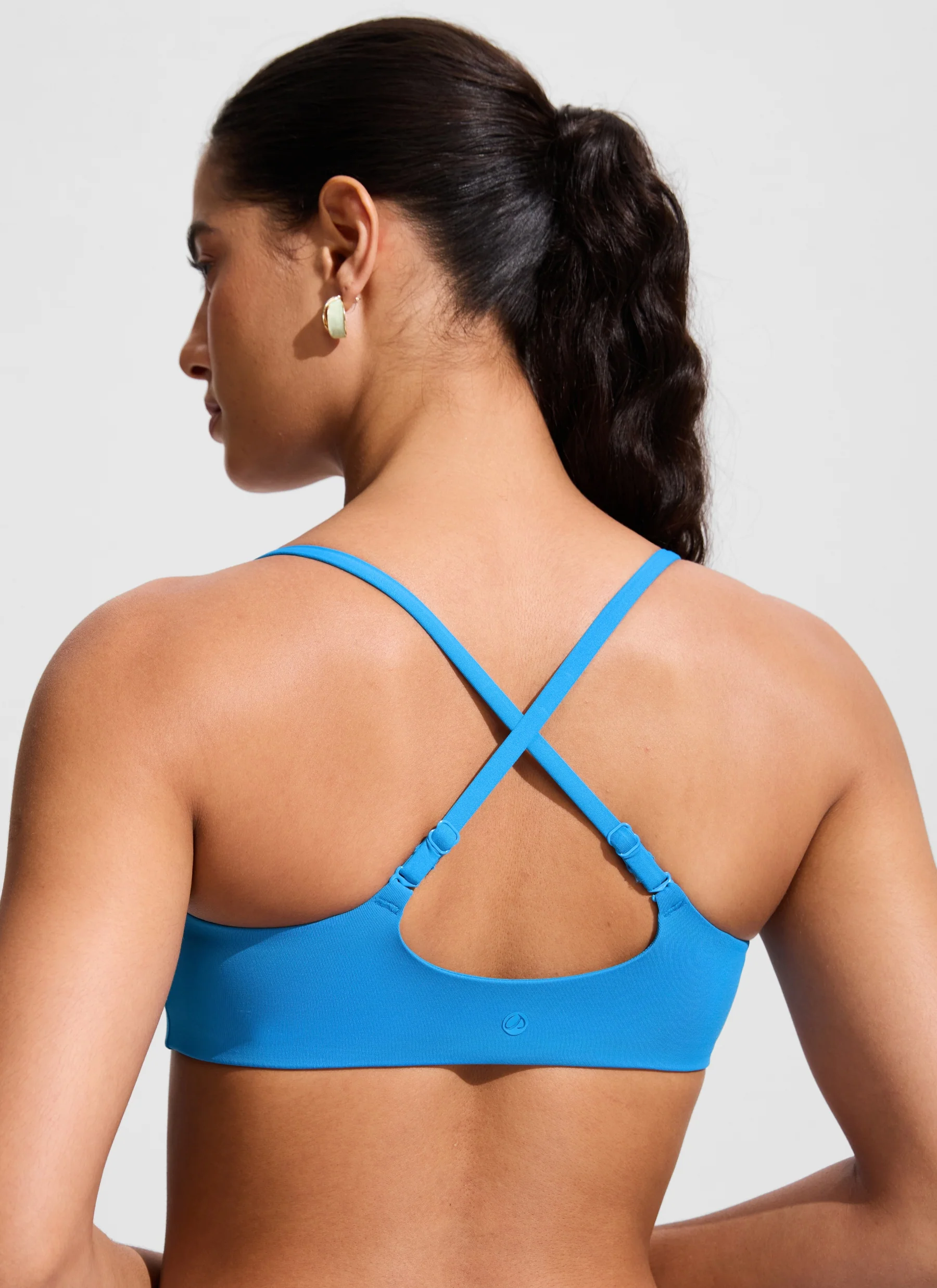 Scoop Neck Adjustable Strap Bikini Top - Image 31