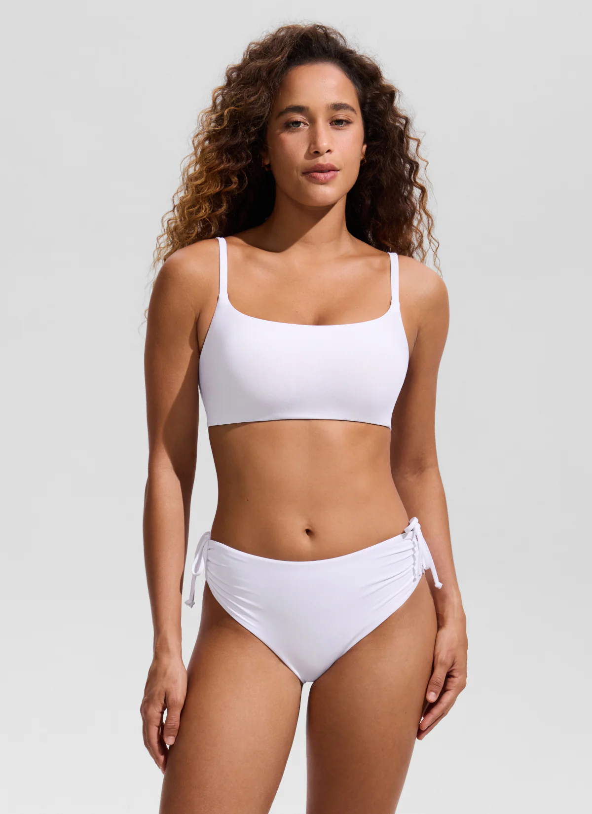 Scoop Neck Adjustable Strap D-DD Bikini Top - Image 20