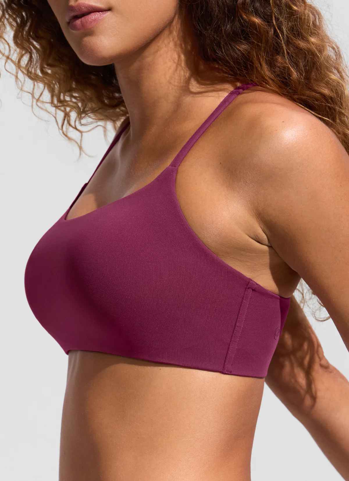 Scoop Neck Adjustable Strap D-DD Bikini Top - Image 9