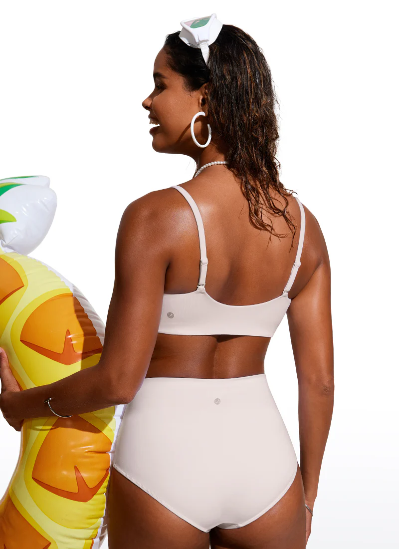 Scoop Neck Adjustable Strap D-DD Bikini Top - Image 8