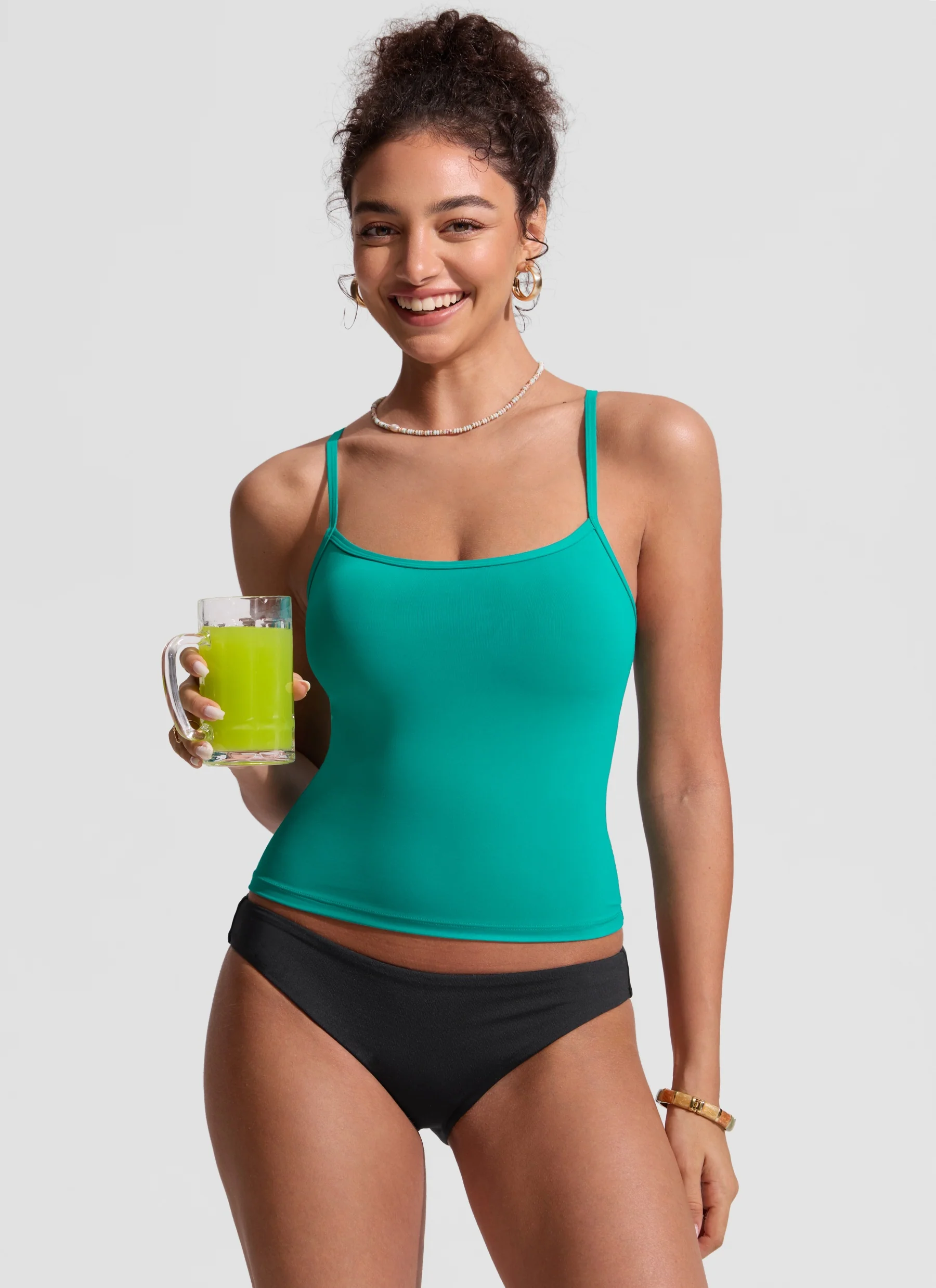Sunshine Racerback Spaghetti Strap Tankini - Image 16