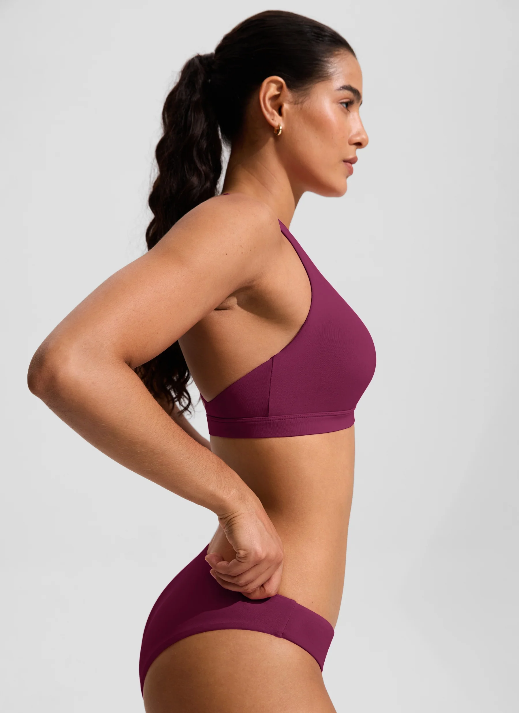 Twist Front Cut Out Cross Back Bikini Top - Image 13