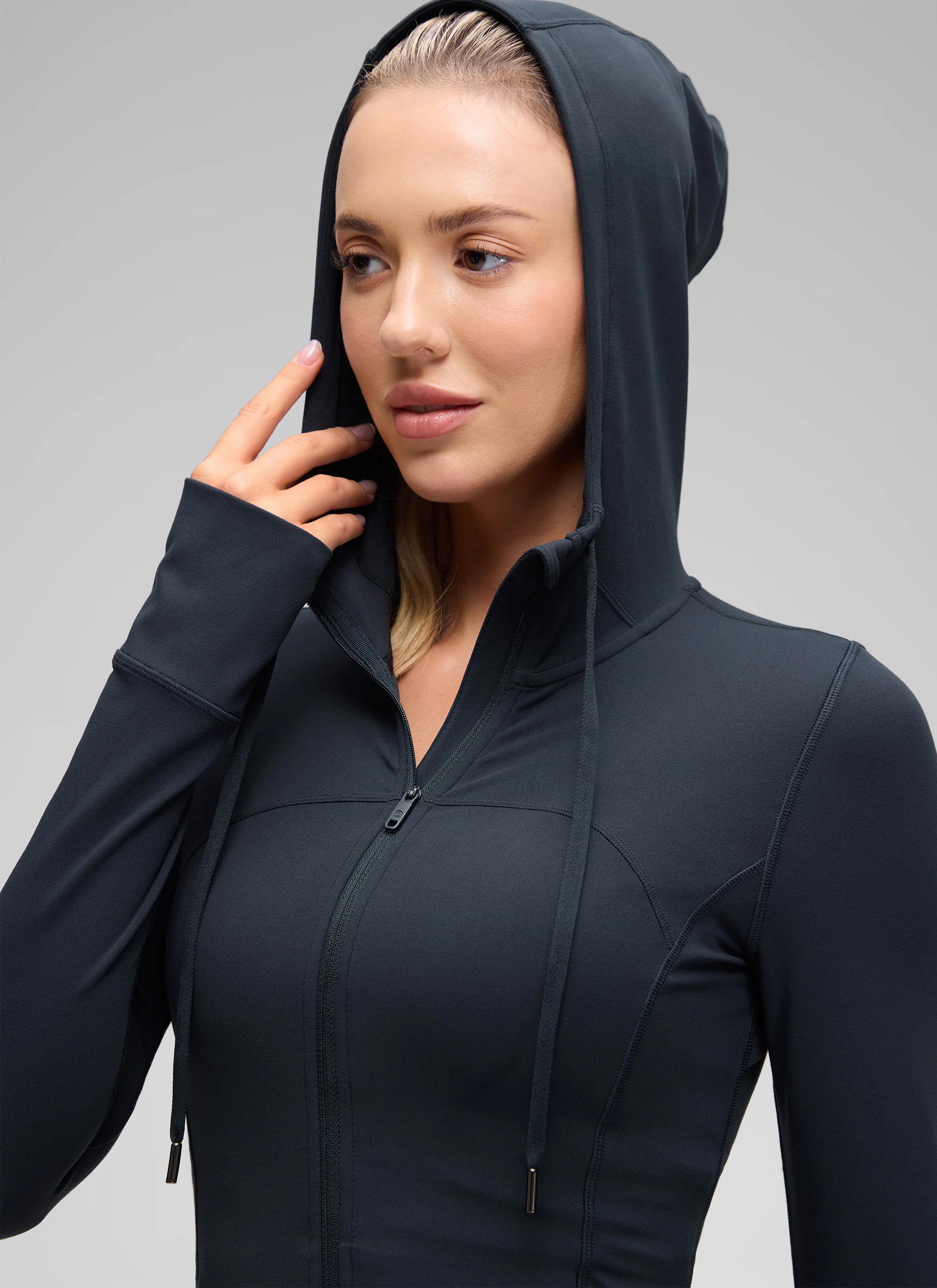 Butterluxe Zip Pocket ThumbHole Hoodie - Image 10