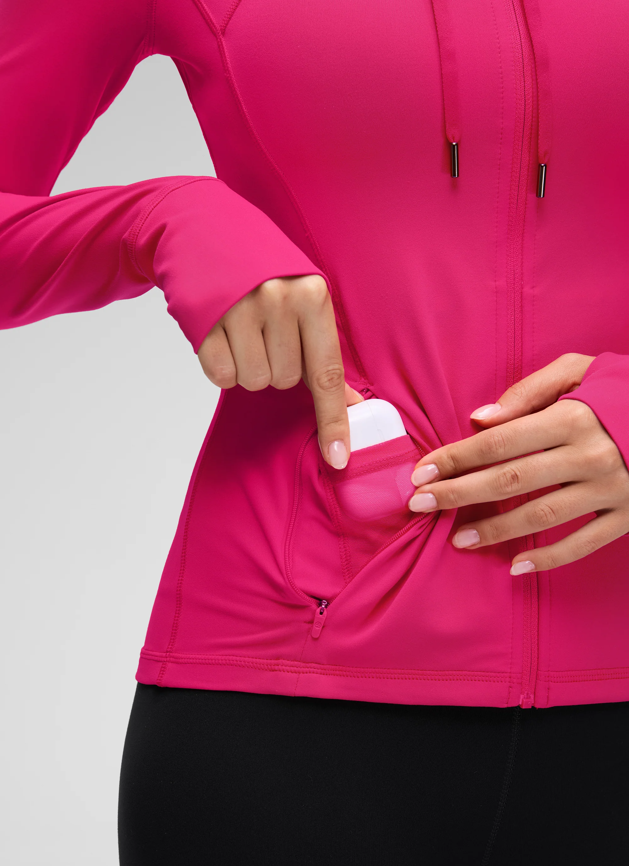 Butterluxe Zip Pocket ThumbHole Hoodie - Image 56
