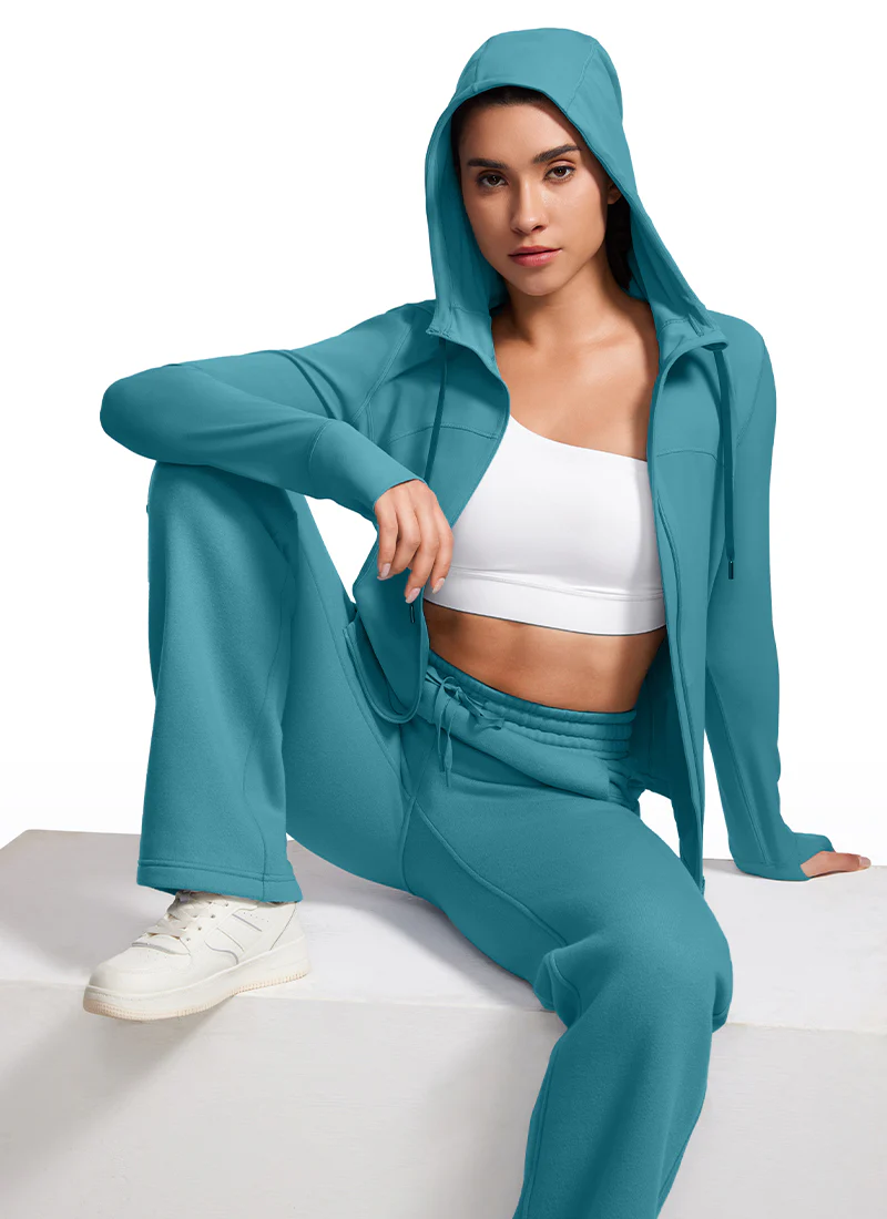 Butterluxe Zip Pocket ThumbHole Hoodie - Image 18