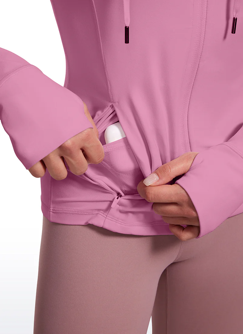 Butterluxe Zip Pocket ThumbHole Hoodie - Image 31