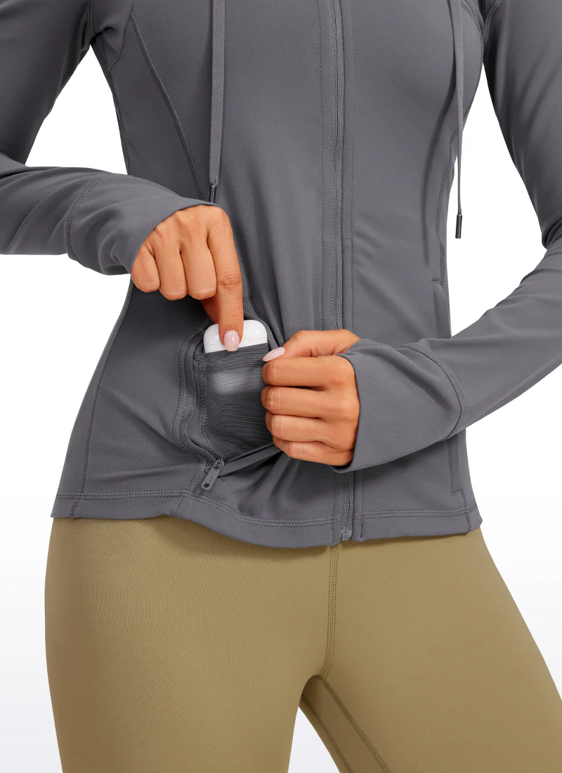 Butterluxe Zip Pocket ThumbHole Hoodie - Image 10