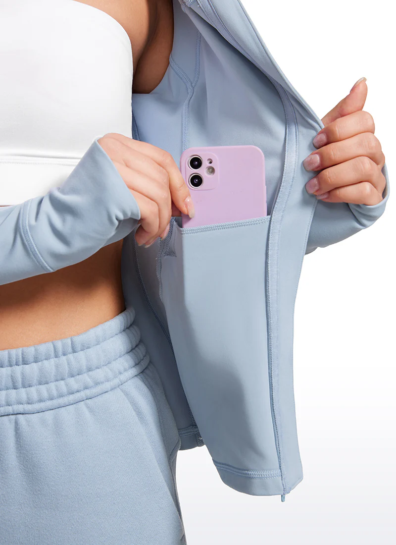 Butterluxe Zip Pocket ThumbHole Hoodie - Image 24