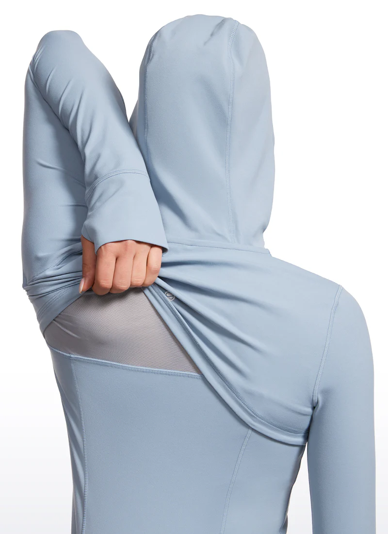 Butterluxe Zip Pocket ThumbHole Hoodie - Image 25