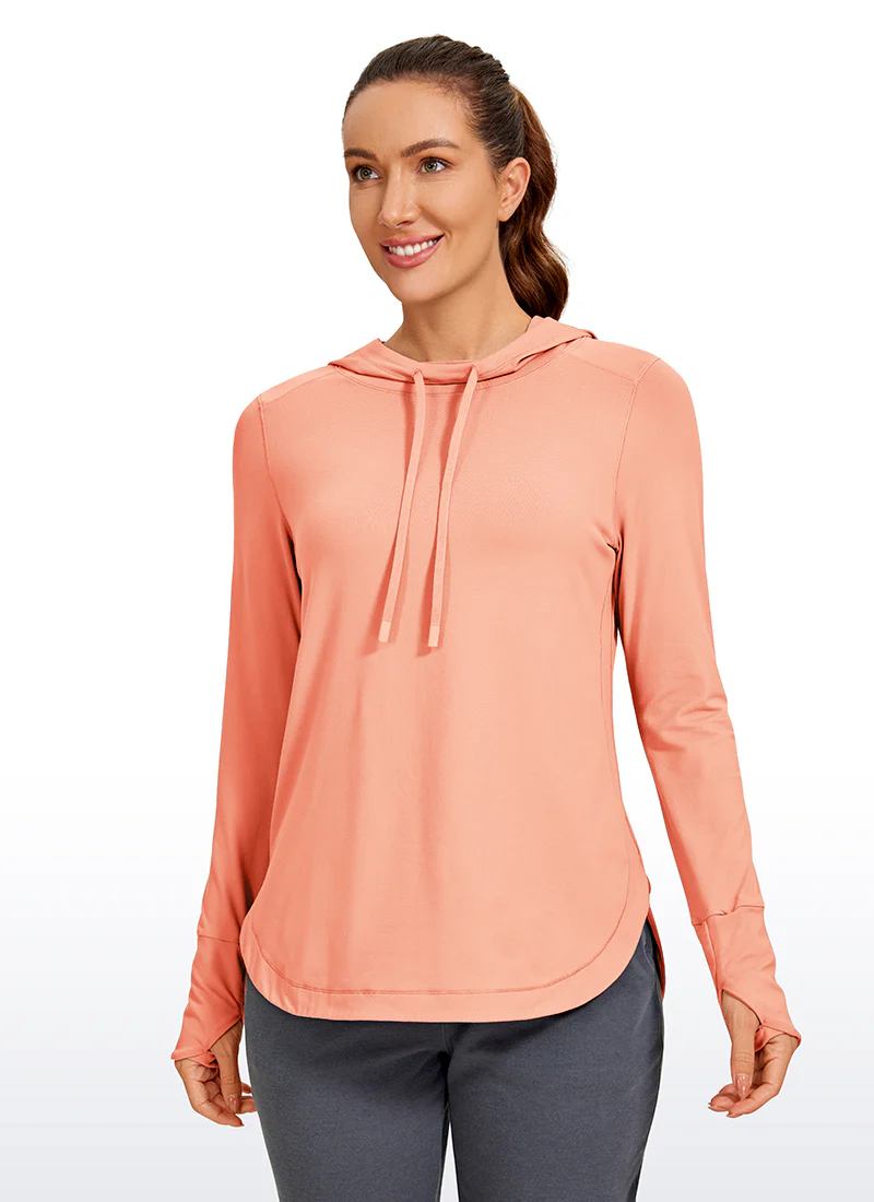 Brushed Feeling Thumbhole Hoodie - Image 12