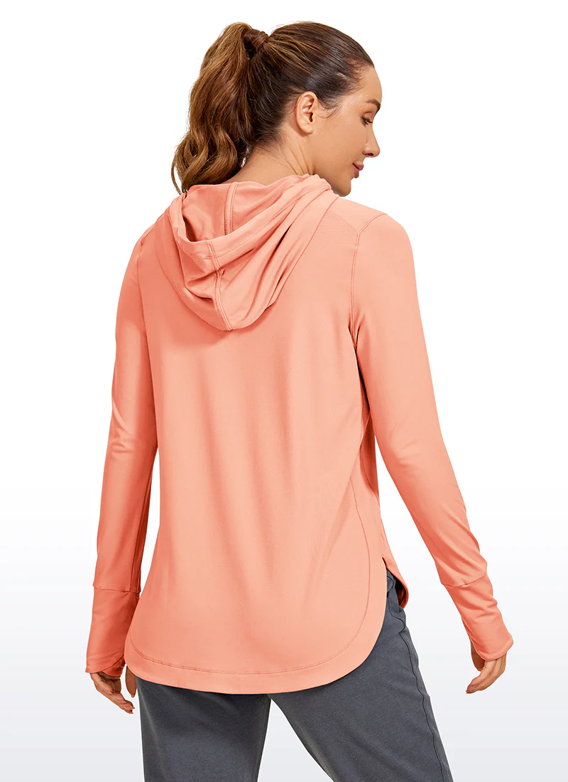 Brushed Feeling Thumbhole Hoodie - Image 13